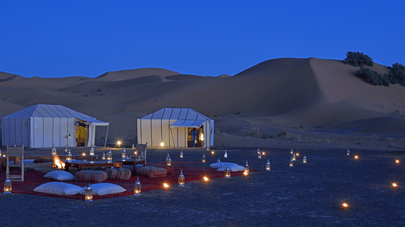 Luxury desert camps in Morocco